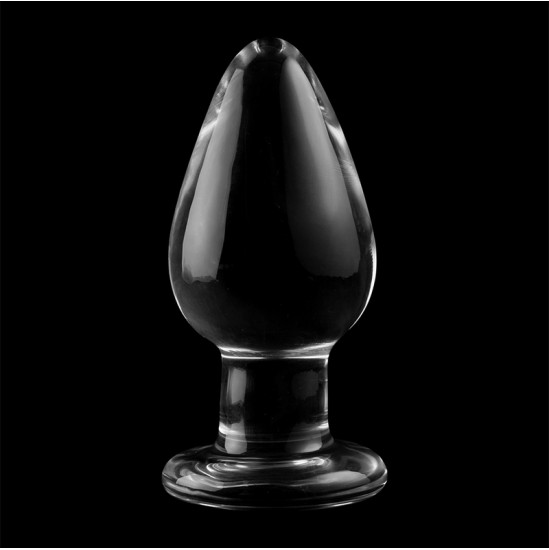 Nebula Series By Ibiza MODEL 3 ANAL PLUG BOROSILICATE GLASS TRANSPARENT 11 CM -O- 5 CM