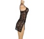 Subblime Babydolls SUBBLIME - 954185 LACE BABYDOLL WITH ADJUSTABLE STRAPS BLACK S/M