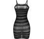 Subblime Dresses SUBBLIME - 951733 FISHNET DRESS WITH BLACK STRIPES ONE SIZE