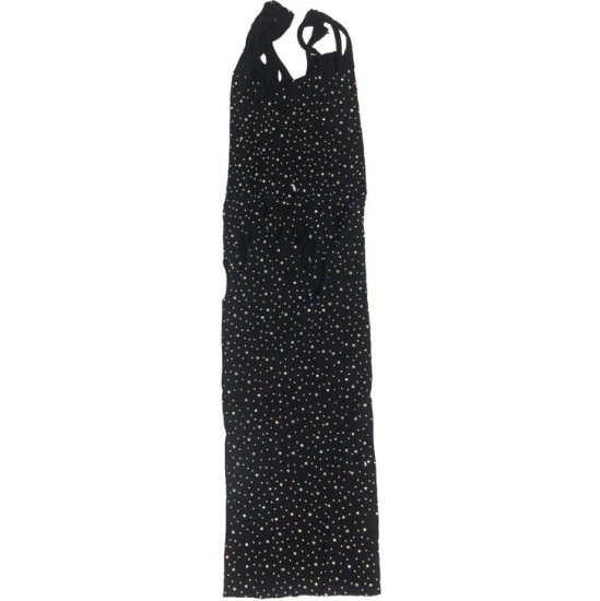 Subblime Dresses SUBBLIME - 952198 FISHNET DRESS WITH BRILLIANT DIAMONDS BLACK ONE SIZE