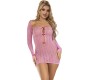 Subblime Dresses SUBBLIME - 952471 PINK FISHNET DRESS ONE SIZE