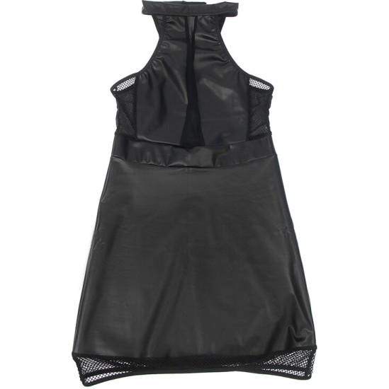 Subblime Dresses SUBBLIME - 955489 HALTER NECK DRESS WITH TRANSPARENCIES BLACK L/XL