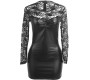 Subblime Dresses SUBBLIME - 955601 LONG SLEEVED DRESS WITH BLACK LACE L/XL