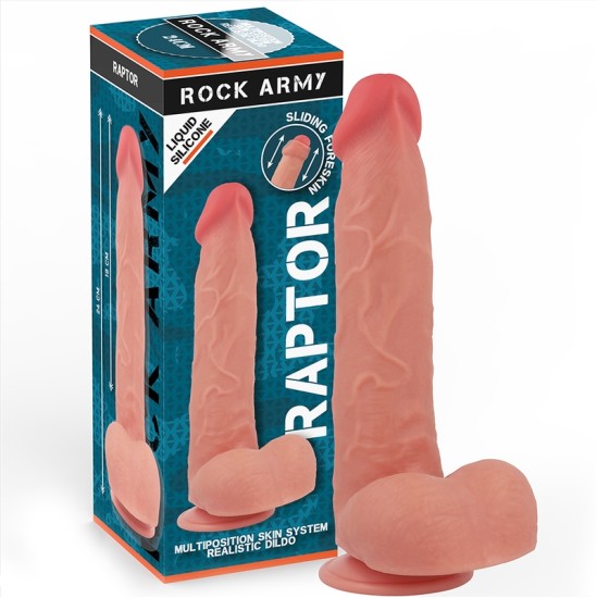 Rock Army ROCKARMY - LIQUID SILICONE RAPTOR 24 CM -O- 4.4 CM