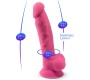 Silexd MODEL 1 REALISTIC PENIS PREMIUM SILICONE SILEXPAN FLUORESCENT PINK 17.5 CM