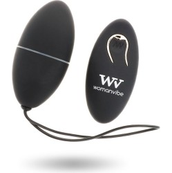 Womanvibe ALSAN EGG REMOTE CONTROL BLACK SILICONE BLACK