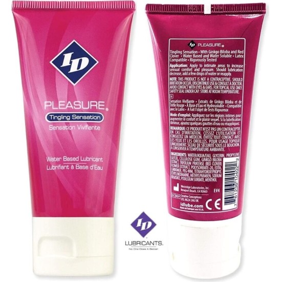 Id Pleasure WATER BASED LUBRICANT TINGING SENSATION TRAVEL TUBE 60 ML