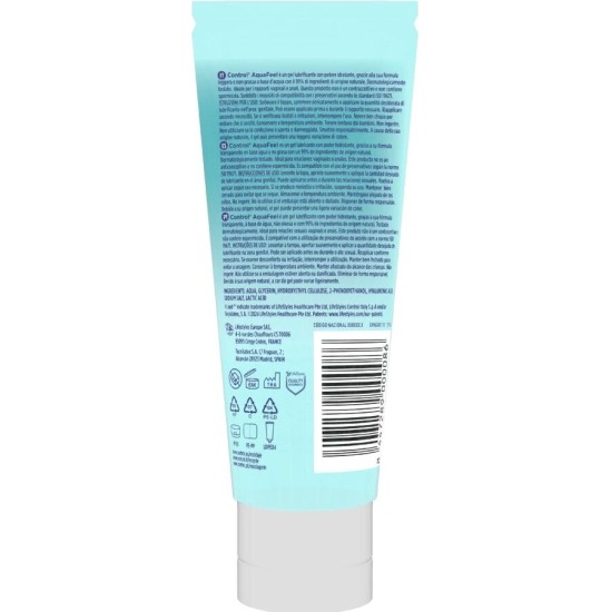 Control Lubes CONTROL - AQUAFEEL LUBRICANT WITH HYALURONIC ACID 80 ML
