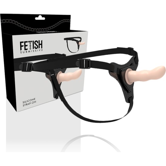 Fetish Submissive Harness FLESH SILICONE G-SPOT 12.5 CM