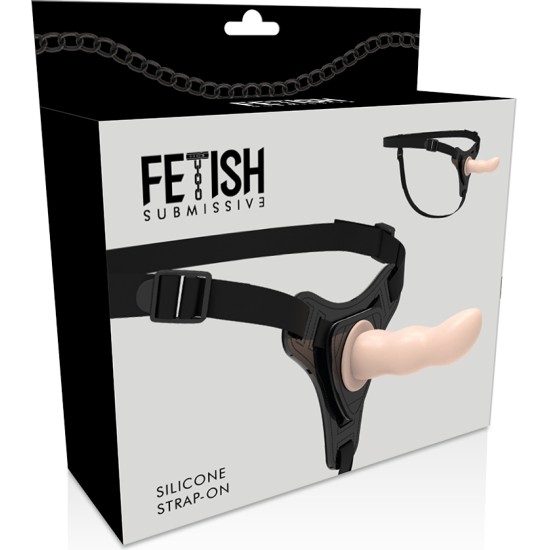 Fetish Submissive Harness FLESH SILICONE G-SPOT 12.5 CM
