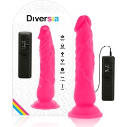 Diversia FLEXIBLE VIBRATING DILDO PINK 21 CM -O- 4.9 CM
