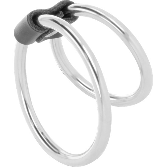 Darkness Sensations DARKNESS - DOUBLE METAL PENIS RING