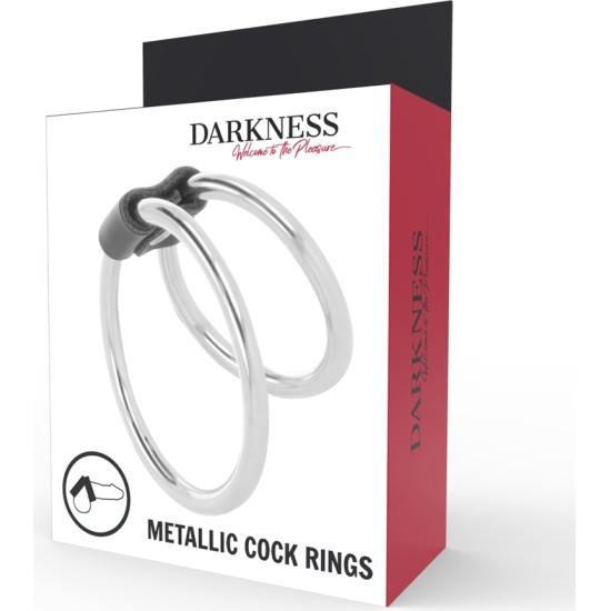Darkness Sensations DARKNESS - DOUBLE METAL PENIS RING
