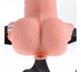 Fetish Fantasy Series ADJUSTABLE HARNESS REMOTE CONTROL REALISTIC PENIS WITH RECHARGEABLE TESTICLES AND VIBRATOR 15 CM