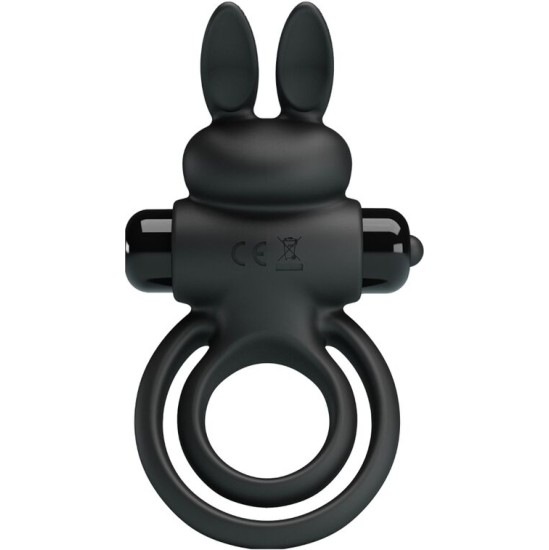 Pretty Love Male PRETTY LOVE - VIBRATOR III RABBIT RING FOR BLACK PENIS