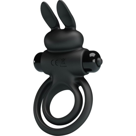 Pretty Love Male PRETTY LOVE - VIBRATOR III RABBIT RING FOR BLACK PENIS
