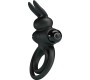 Pretty Love Male PRETTY LOVE - VIBRATOR III RABBIT RING FOR BLACK PENIS