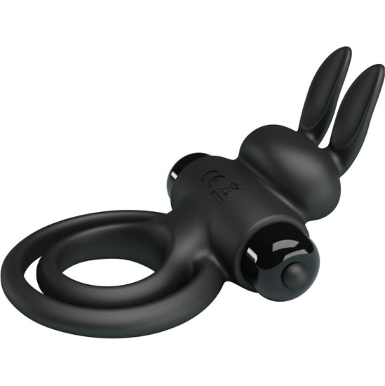 Pretty Love Male PRETTY LOVE - VIBRATOR III RABBIT RING FOR BLACK PENIS