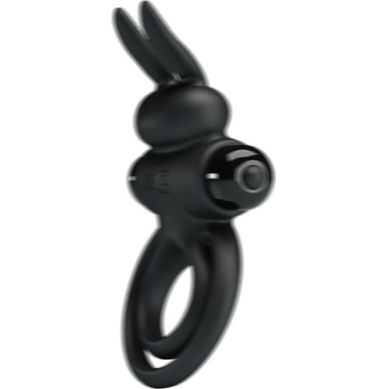 Pretty Love Male PRETTY LOVE - VIBRATOR III RABBIT RING FOR BLACK PENIS