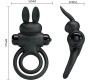 Pretty Love Male PRETTY LOVE - VIBRATOR III RABBIT RING FOR BLACK PENIS