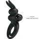 Pretty Love Male PRETTY LOVE - VIBRATOR III RABBIT RING FOR BLACK PENIS