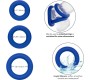 Calexotics ADMIRAL COCK RING SET BLUE