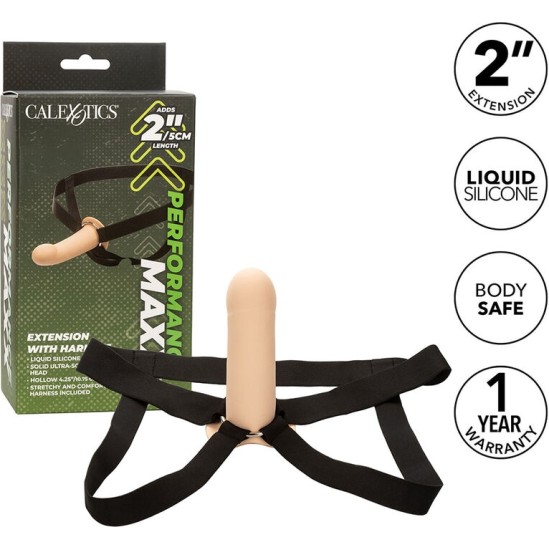 Calexotics PERFORMANCE MAXX EXTENSION WITH HARNESS LIGHT SKIN