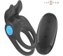 Intense Couples Toys INTENSE - SAM VIBRATOR DOUBLE PENIS RING 10 VIBRATIONS BLACK