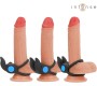 Intense Couples Toys INTENSE - SAM VIBRATOR DOUBLE PENIS RING 10 VIBRATIONS BLACK