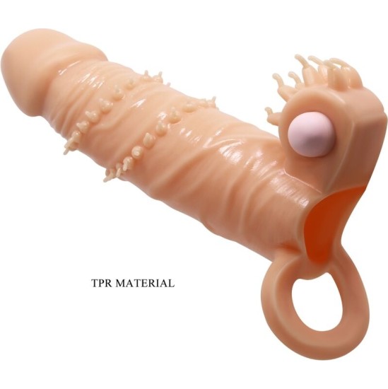 Pretty Love CONNOR PENIS SLEEVE + CLITORIS STIMULATOR FLESH