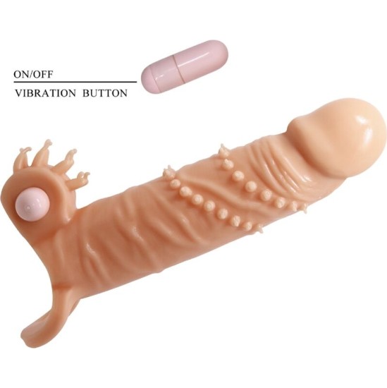 Pretty Love CONNOR PENIS SLEEVE + CLITORIS STIMULATOR FLESH