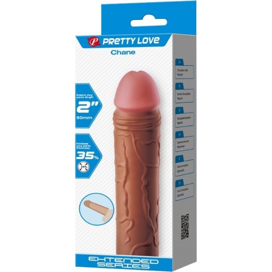 Pretty Love CHANE PENIS SLEEVE WITH 5 CM EXTENSION MULATTO