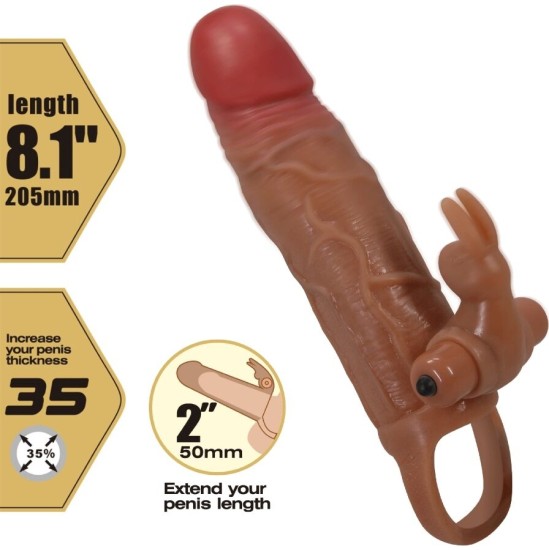 Pretty Love OSMAR PENIS SLEEVE + VIBRATING CLITORIS STIMULATOR