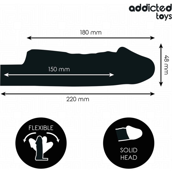 Addicted Toys TRANSPARENT PENIS EXTENSON 27 CM