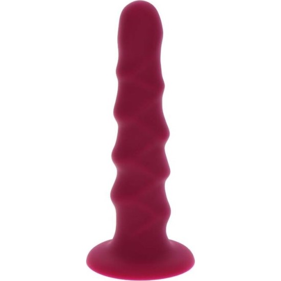Get Real RIBBED DONG 12 CM RED