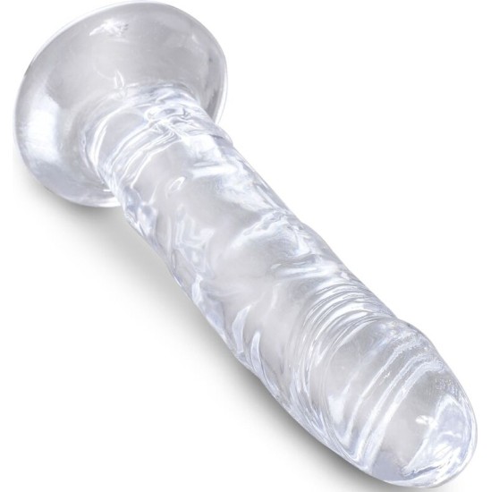 King Cock CLEAR REALISTIC PENIS 15.5 CM TRANSPARENT