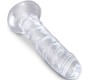 King Cock CLEAR REALISTIC PENIS 15.5 CM TRANSPARENT