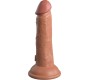 King Cock ELITE REALISTIC DILDO VIBRATING & SILICONE 15.2 CM CARAMEL
