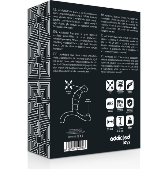 Addicted Toys PROSTATE ANAL PLEASURE BLACK