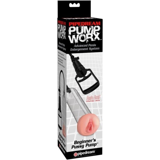 Pump Worx BOMBA DE ERECCI&Oacute;N CON VAGINA PARA PRINCIPIANTES