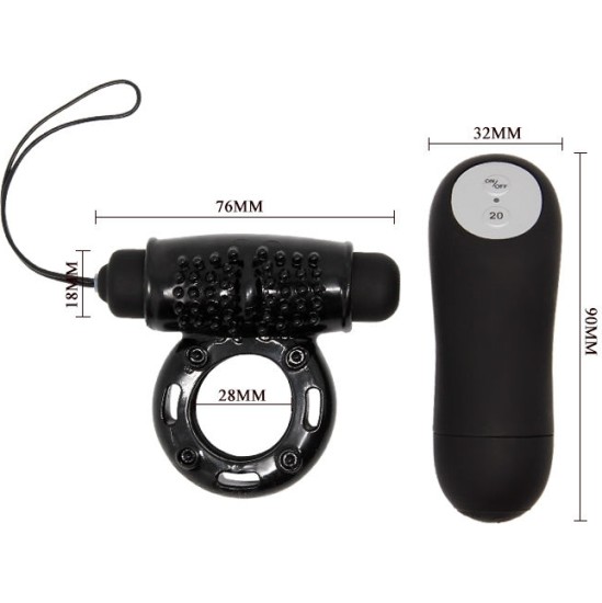 Baile For Him BAILE - RING REMOTE CONTROL BLACK 20V