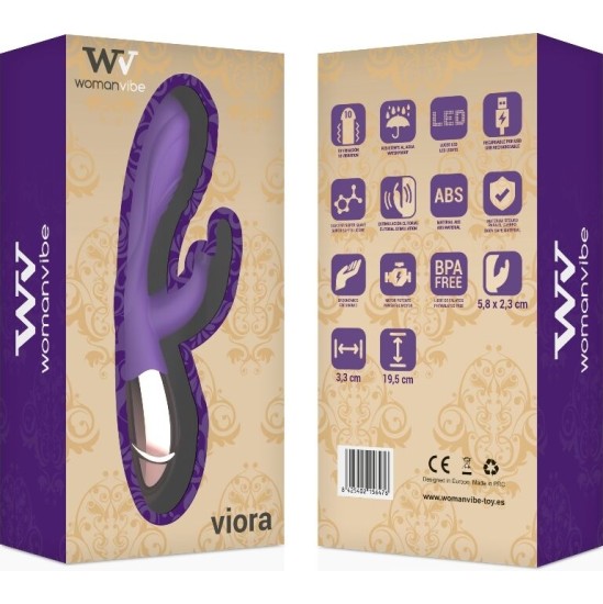 Womanvibe VIORA SILICONE RECHARGEABLE VIBRATOR