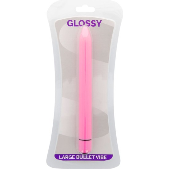 Glossy SLIM VIBRATOR DEEP ROSE