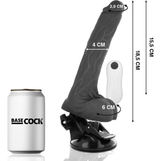 Basecock REALISTIC ARTICULABLE REMOTE CONTROL BLACK 18.5 CM -O- 4 CM
