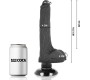 Basecock REALISTIC VIBRATOR 2-1 BLACK 18.5 CM -O- 4 CM