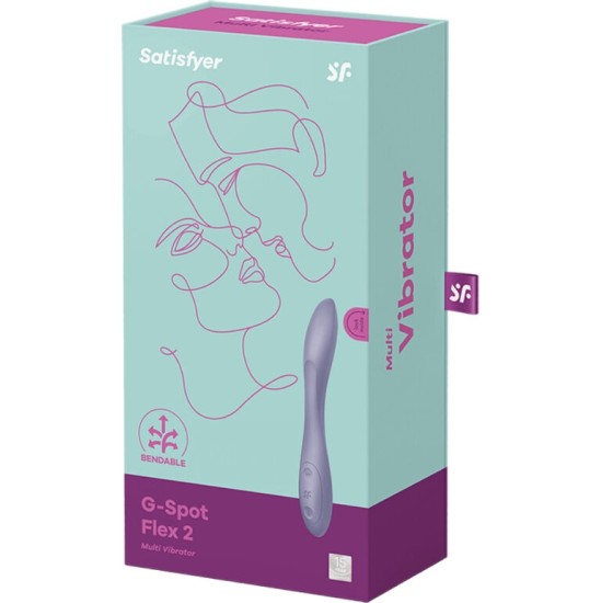 Satisfyer Vibrator SATISFYER - G-SPOT FLEX 2 MULTI VIBRATOR PURPLE