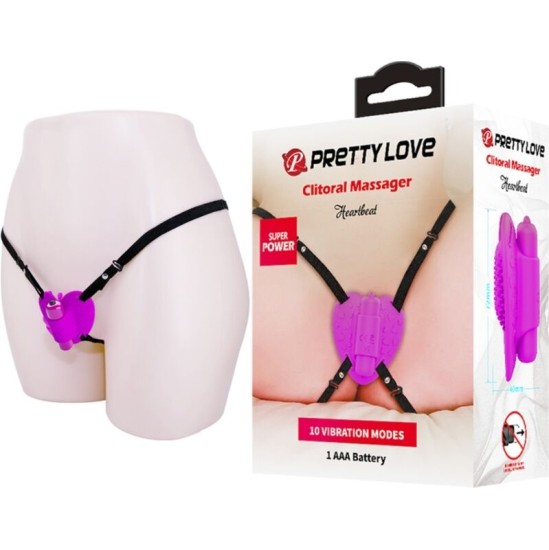 Pretty Love Flirtation PRETTY LOVE - HEARTBEAT CLITORIS MASSAGER 10 VIBRATION MODES PURPLE