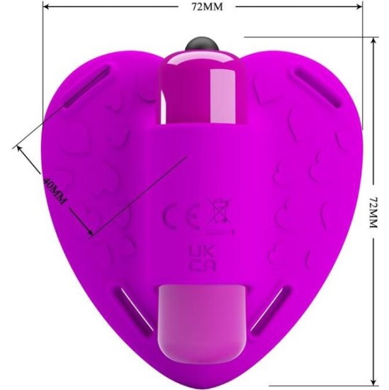 Pretty Love Flirtation PRETTY LOVE - HEARTBEAT CLITORIS MASSAGER 10 VIBRATION MODES PURPLE