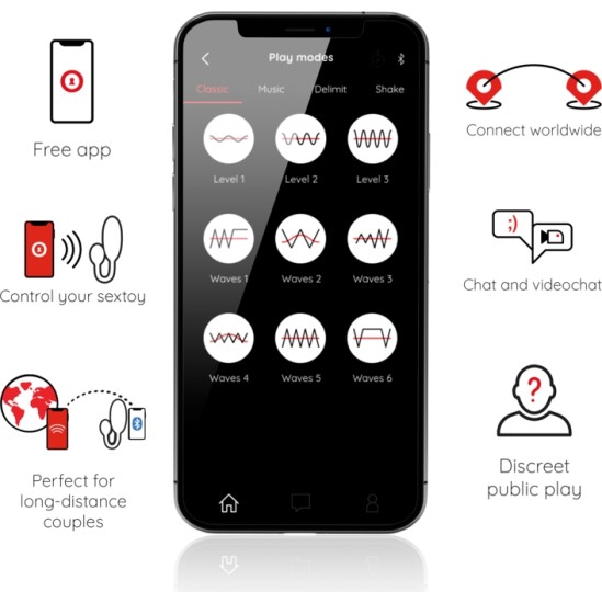 Oninder TOKYO VIBRATING EGG PINK 7.5 X 3.2 CM FREE APP