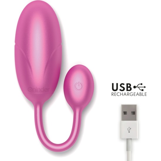 Oninder TOKYO VIBRATING EGG PINK 7.5 X 3.2 CM FREE APP